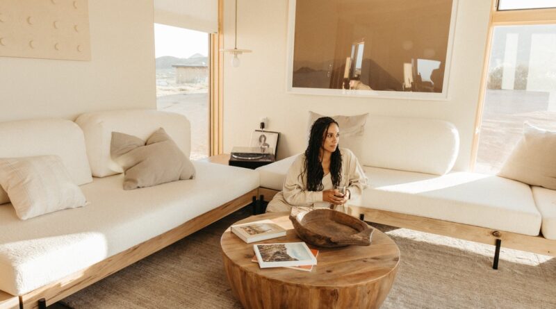 Brandy Joy Smith in her living room