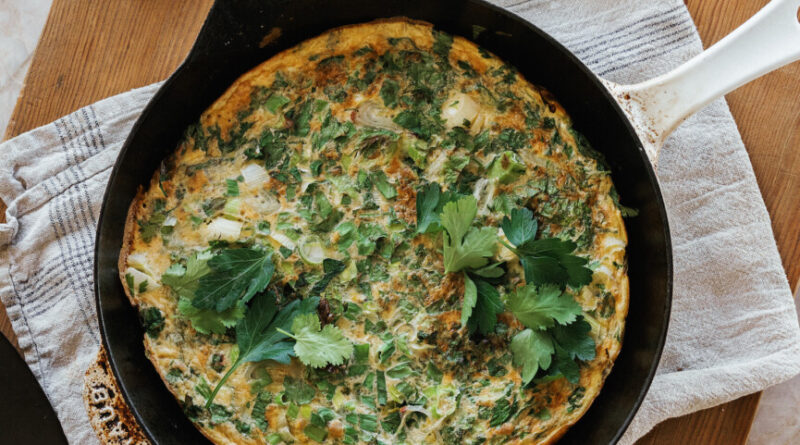 Receita de Frittata de Super Greens de Erens.