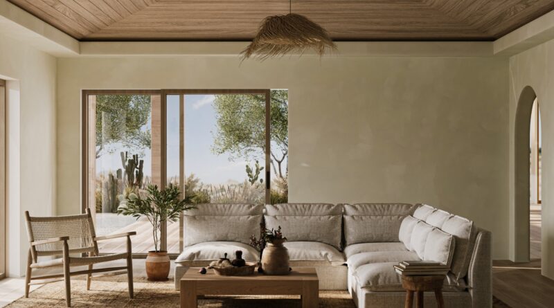 Projetando nossa sala de mídia de casas de praia de Japandi para conexão