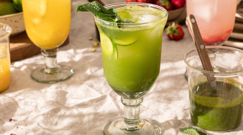 Receitas não alcoólicas de verão spritz