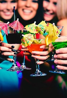 People cheering for at a New Year