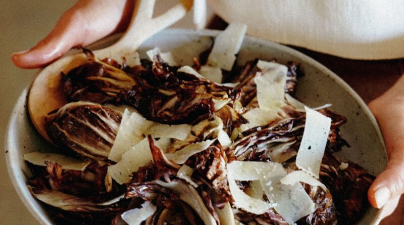 roasted radicchio with manchego