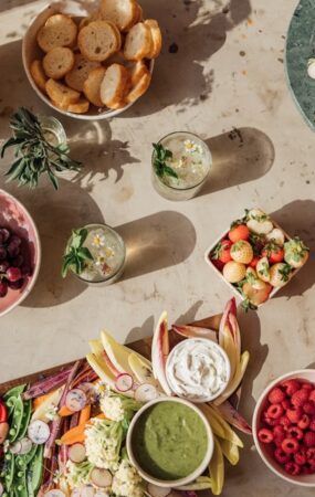 Spring fruits and vegetables