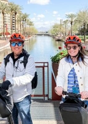 Couple on a Segway date night