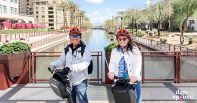 Couple on a Segway date night