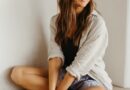 social media positivity woman lounging