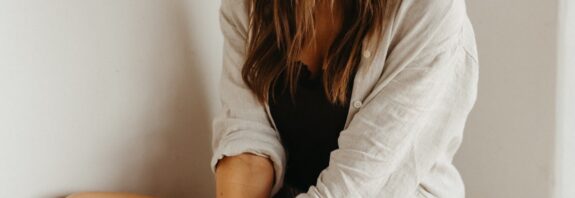 social media positivity woman lounging