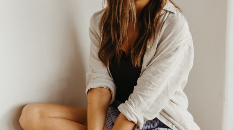 social media positivity woman lounging